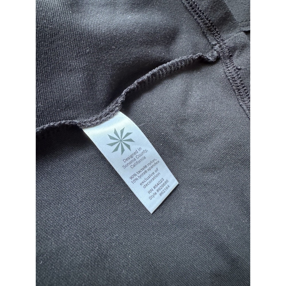 Athleta Crescendo Black Midi Dress Womens Medium Athleisure Travel Pocket - Picture 7 of 9
